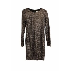 Mark & James by Badgley Mischka Gold Sequin Dress Size Small Evening Cocktail